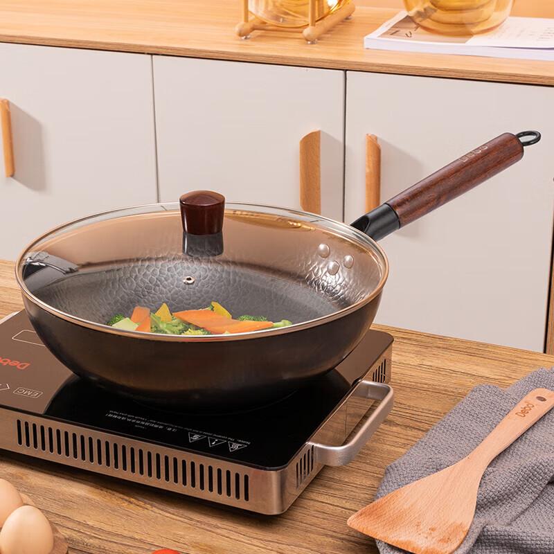 Debo DEP-DS321 Melissa Hammered Stir-fry Pan