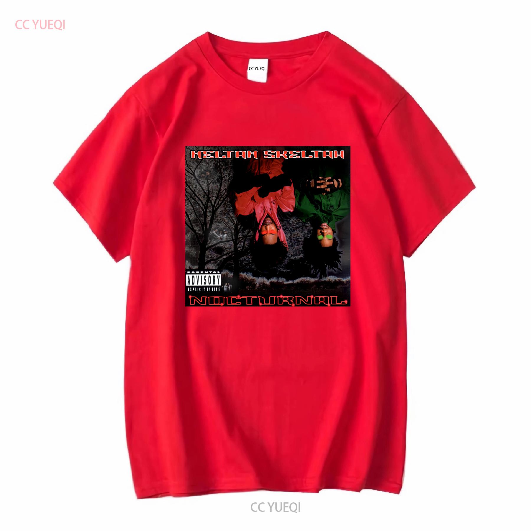 NWT Heltah Skeltah Nocturnal American Hip Hop Duo Album Cover T Shirt Size S 4XL vintage Washed Stretched Top For Everyday Wear S