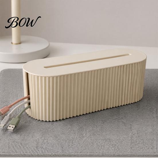 Wire Organizer Box Cable Management Box, with Cover, Power Strip And Electrical Desktop Hider Cord Organizer, for Home Office