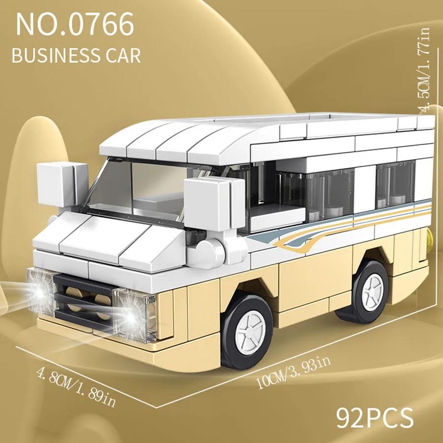 Funny building block city vehicle model, school bus, fire truck, ambulance, business car, nice holiday gift for friends