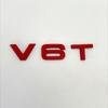 3D Metal V6T V8T Side Fender Emblem Tail Trunk Logo Badge Sticker Car Styling For 2s A3 A4 A5 A6 A7 A8 S3 S4 S5 S6 Q3 Q5 Q7A1
