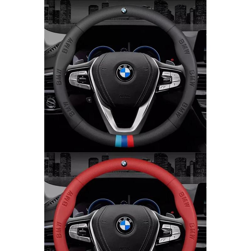 AAAQF1 Car 3D Embossing Ventilate Steering Wheel Cover For BMW M Power M3 M4 M5 E36 E39 E46 E60 E90 F10 F15 F20 F25 F30 G30 X1 X3 X5 X7