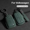 Suede Car Key Case Cover Fob Keychain for VW Volkswagen Golf 7 MK7 Tiguan MK2 for Ateca Leon FR Ibiza Skoda Octavia Kodiaq
