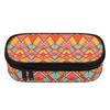 Pencil Pouch 300D Polyester Organized Storage Secure Zipper Closure with Mesh Pocket Removable Divider and Pen Slots for Students