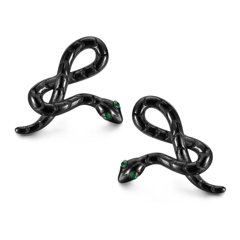 Creative Earrings Men's Stainless Steel Personality Hip-hop Punk Style Snake Shaped Titanium Wholesale