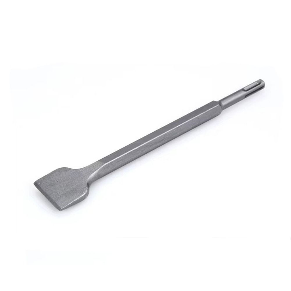 4Pcs Pointed /Flat Bit Hammer Drill Bit Round Shank Rotary Hammer Gouge Set  Tile Slotting