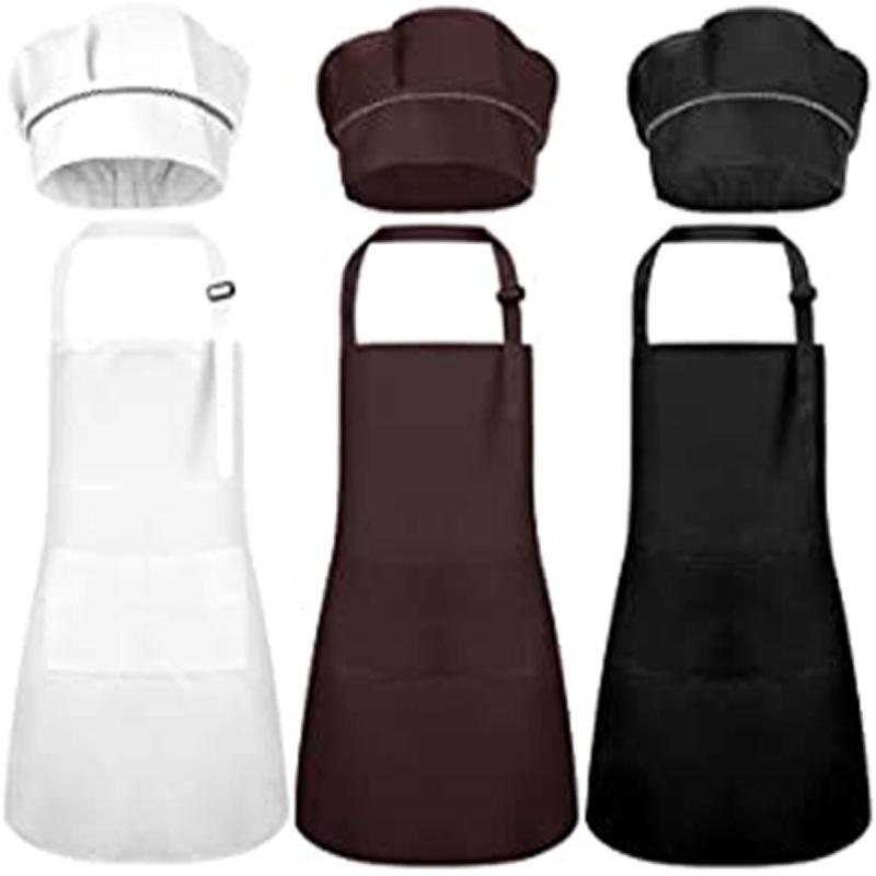 Apron Baking DIY Chef Hat Parent-child Apron Set Men and Women Apron