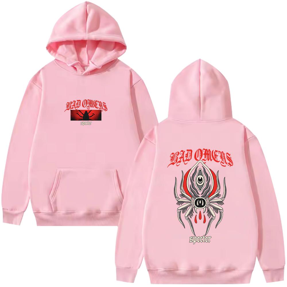 Bad Omens Spider Hoodie Bad Omens New Graphic Print Pullovers Retro Fashion Clothes Unisex Casual Long Sleeve Sweatshirtsv