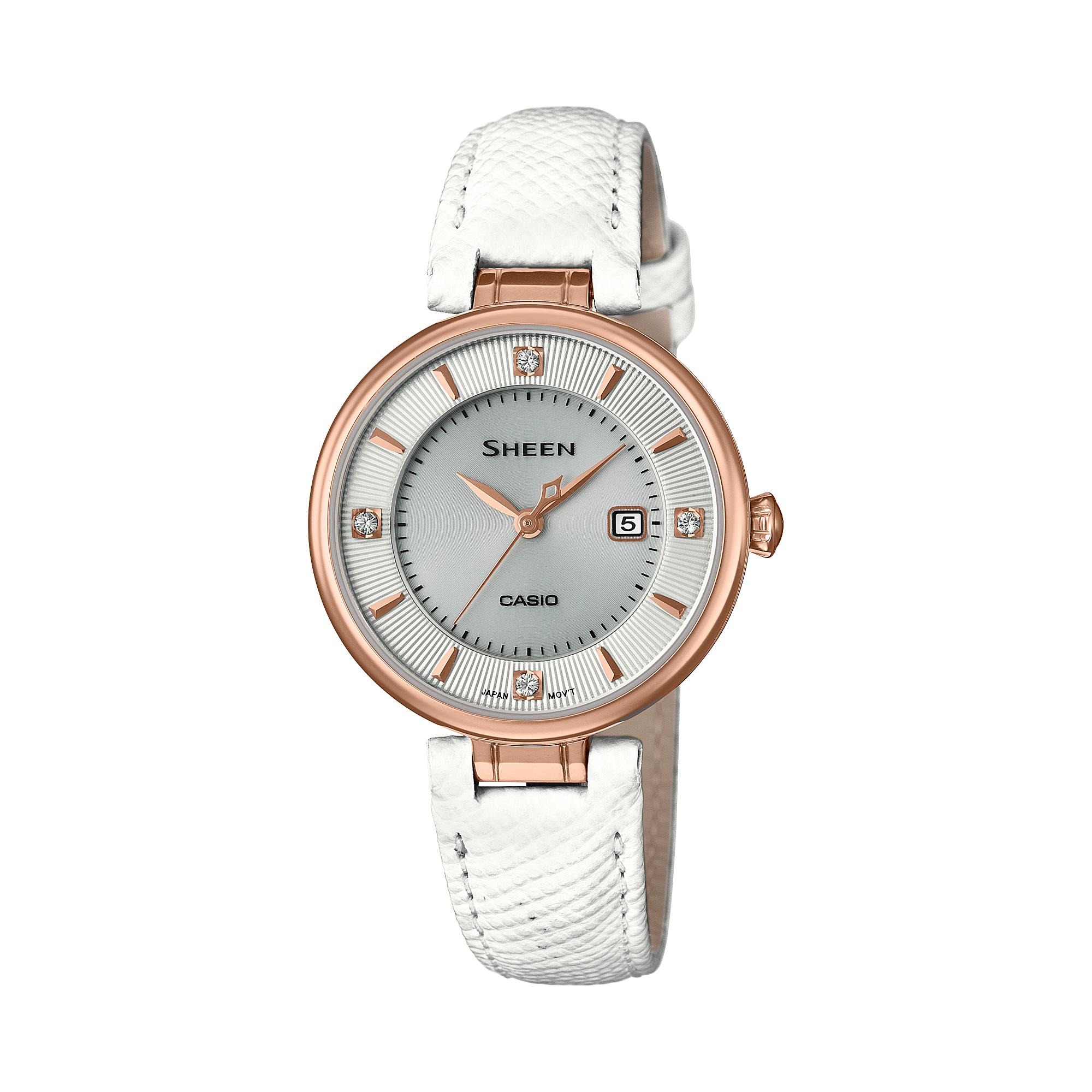 

Casio Men s Analog Quartz Watch SHE-4523PGL-7A белый