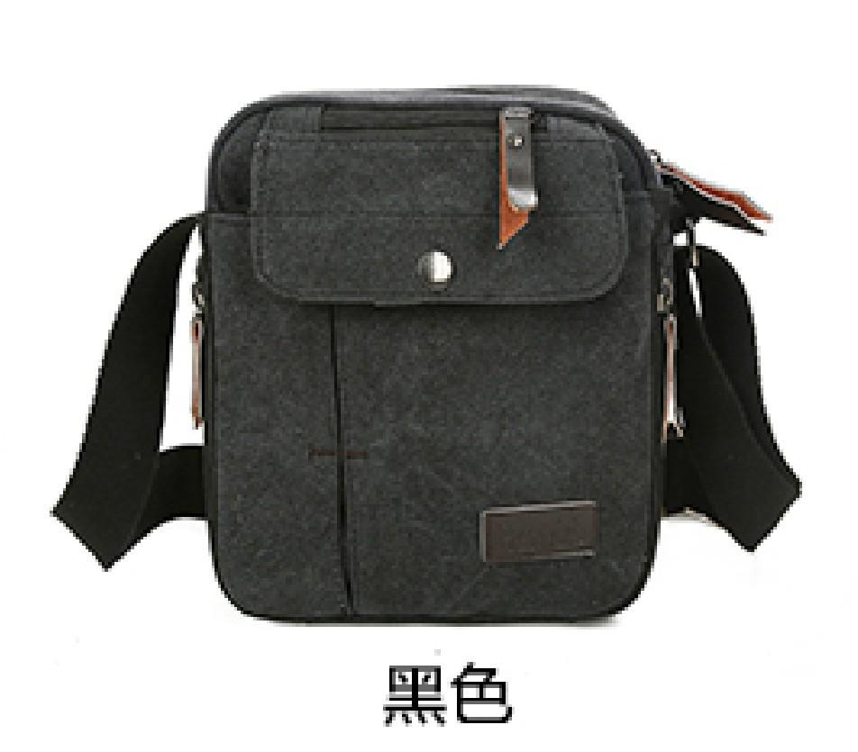 TS JYL laptop bag,Unisex Casual Crossbody Bag Canvas Shoulder Bag Outdoor Multi-Use Pouch OneSize чёрный