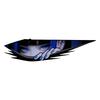EARLFAMILY 13cm Anime Girl Peeking Through Hole Funny Car Sticker Waterproof Trunk Mirror Motorcycle Vinyl Sticker (blue)