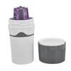 450ml Portable Drip Coffee Maker Travelling Drip Coffee Machine for K Cup CapsulesGray White