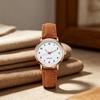 Women Luminous Watch Dainty Analog Quartz Watch Adjustable Leather Strap Wristwatch Fashion Casual Watch for Office Party Dating
