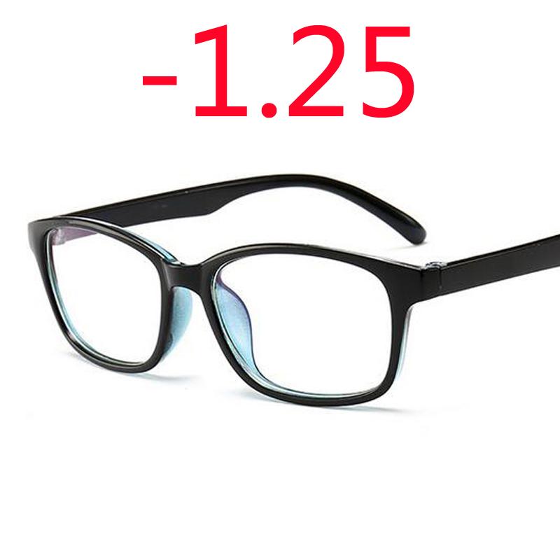 -1.0 -1.25 -1.50 -1.75 -2.0 -2.5 -3.0 To -4.0 Finished Myopia Glasses Women Men Short Sight Eyewear Black Blue Red Frame