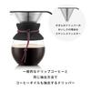 BODUM POUR OVER Drip Coffee Maker, 1000ml, 80th Anniversary Limited Edition Strawberry, Stainless Steel Filter, Glass Beaker, Coffee [Authentic]
