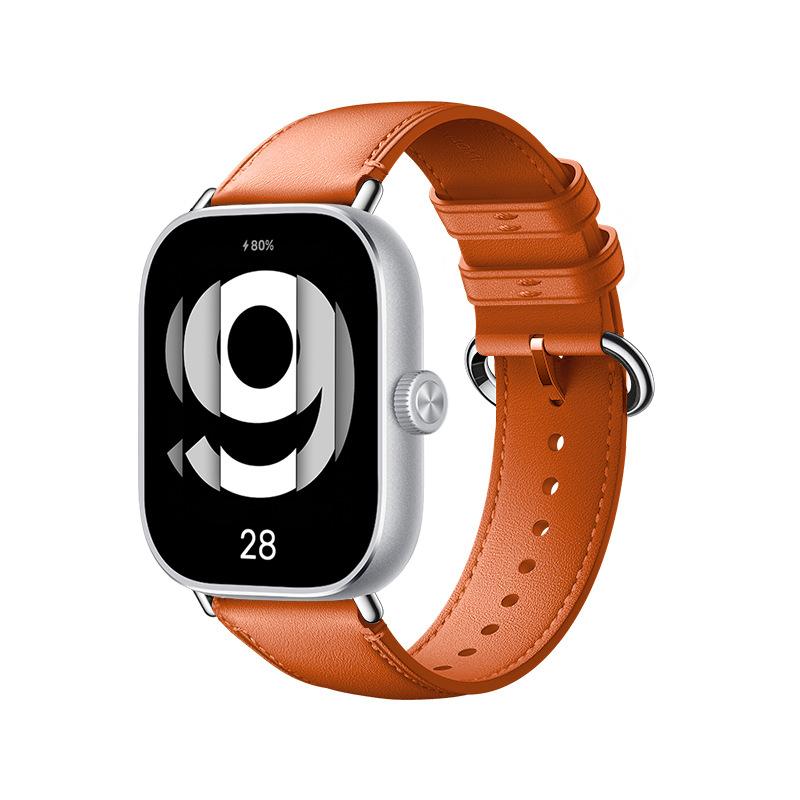

Для Xiaomi Redmi Watch 6 5 4 Роскошный кожаный ремешок Смарт-часы xiaomi band 8Pro/9pro Ремешок Браслет Дышащий Браслет Ремешок Аксессуары For Redmi watch4 оранжевый