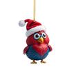 Cartoon Christmas Playful Hat Chicken Vehicle Decoration Unique Festive Home Decor Piece