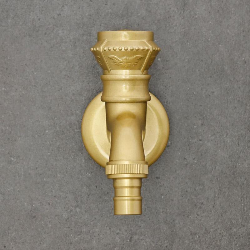 Antique Brass Garden Hose Tap GLEN Short