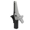 Insulated Test Clamp Safe 20mm Opening Current Test Clip with 4mm Banana Socket for Car Trucks Electrical ProjectsBlack