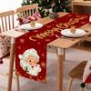 Santa Claus Christmas Table Runner Christmas Decorations For Home 2026 Xmas Table Flag Navidad Noel Gifts New Year Tablecloth