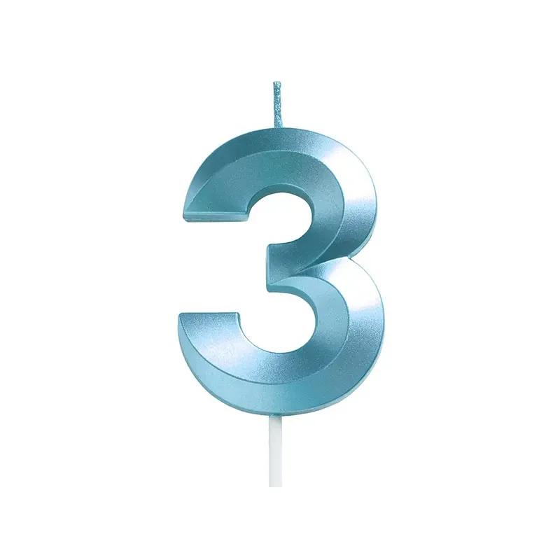 Birthday Wedding Anniversary Dessert Cake Decorating Supplies, 10pcs Birthday Number Candle Party Cake Decorating