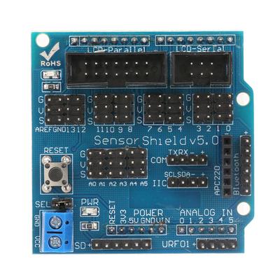 Sensor Shield V5.0 Expansion Board Module Supports Ultrasonic Sensor Port, 12864 SP Port