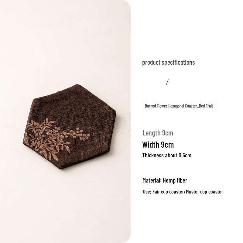 Zen Tie-Dye Hexagonal Fabric Coaster