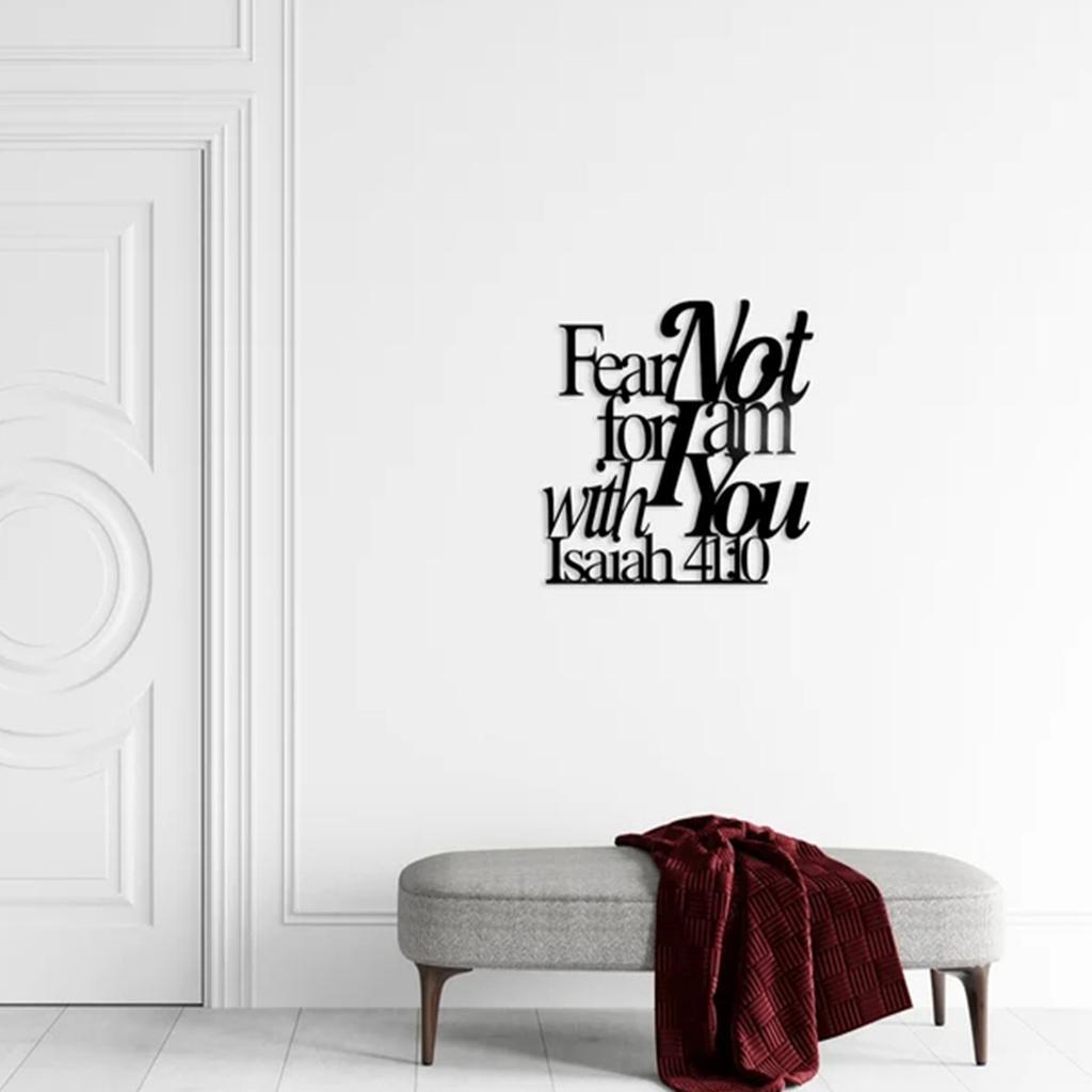 1Pc Iron Bible Text Wall Decor, Christian Home Wall Decoration, for Wall Decoration