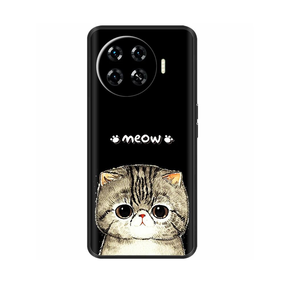 Shockproof Case For Tecno Spark 20 Pro Plus Case Luxury Painted Soft TPU Silicone Phone Back Cover For Tecno Spark 20 Pro+Cases