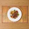 Easy-to-clean Foldable Bamboo Placemat Simple Vintage Teacup Mat Non-Slip Multi-Functional Dining Table Mat Kitchen Use