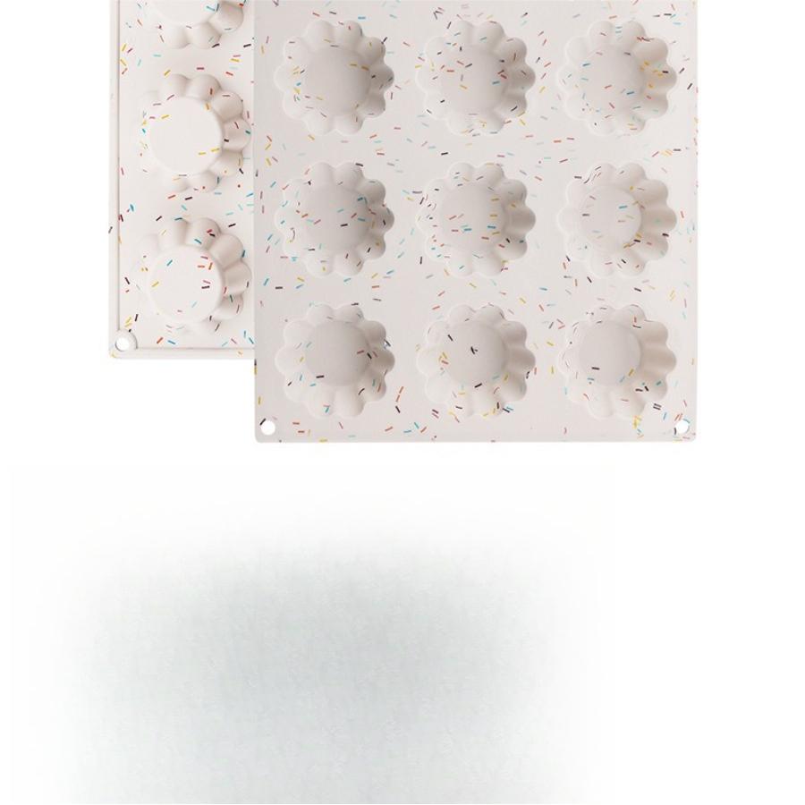 Silica gel 12 even cake mold chocolate mold baking cake lace small Mu Si baking tray baking tools