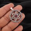 Natural Rhodolite Gemstone 925 Sterling Silver Partywear Jewelry Pendant 1.48" CP-29-7