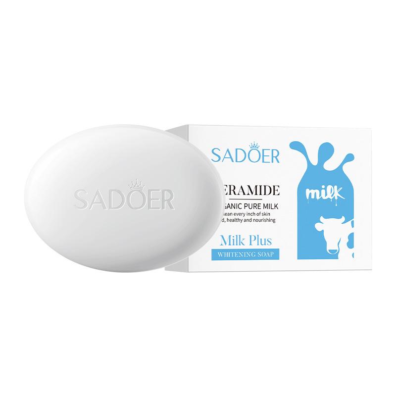 Milk Double Moisturizing Soap 100g SADOER Cleansing Body General Handmade Soap 100g