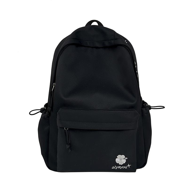 Embroidered Letter Student Schoolbag Women's Large Capacity Lightweight Backpack