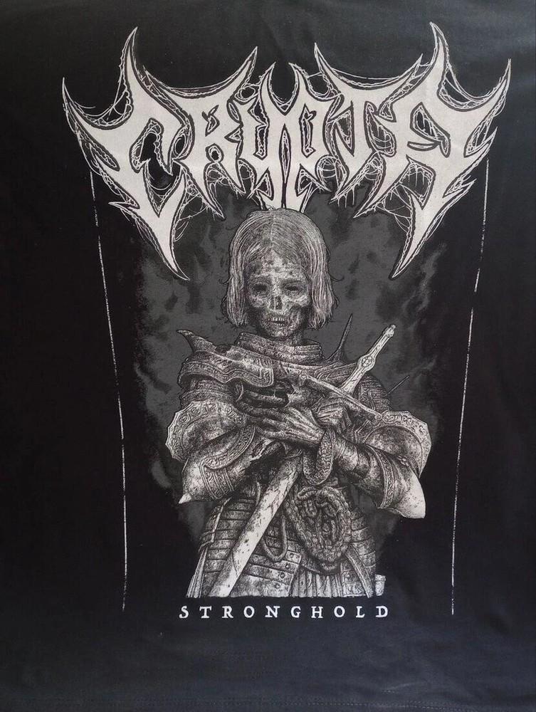 Vtg Crypta Stronghold Black Cotton T-Shirt All Size S-345XL Gift For Fans Unisex T-Shirt XXL