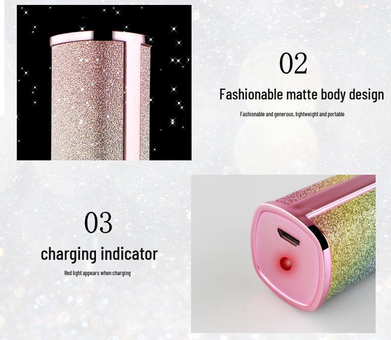 Japanese USB Lipstick Eyebrow and Body Trimmer: 2-in-1 Electric Painless Epilator