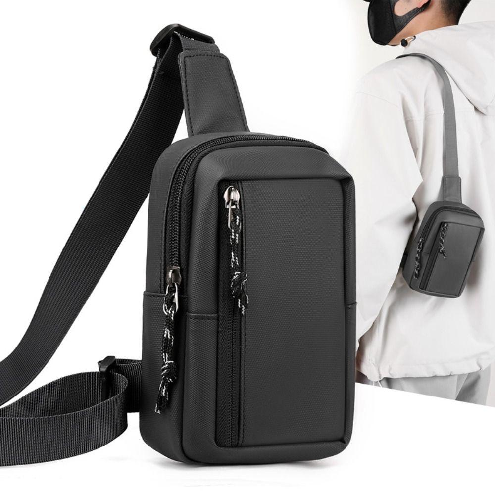 Oxford Men Chest Bag Side Sling Man Phone Bag Casual Male Shoulder Bag  Sport