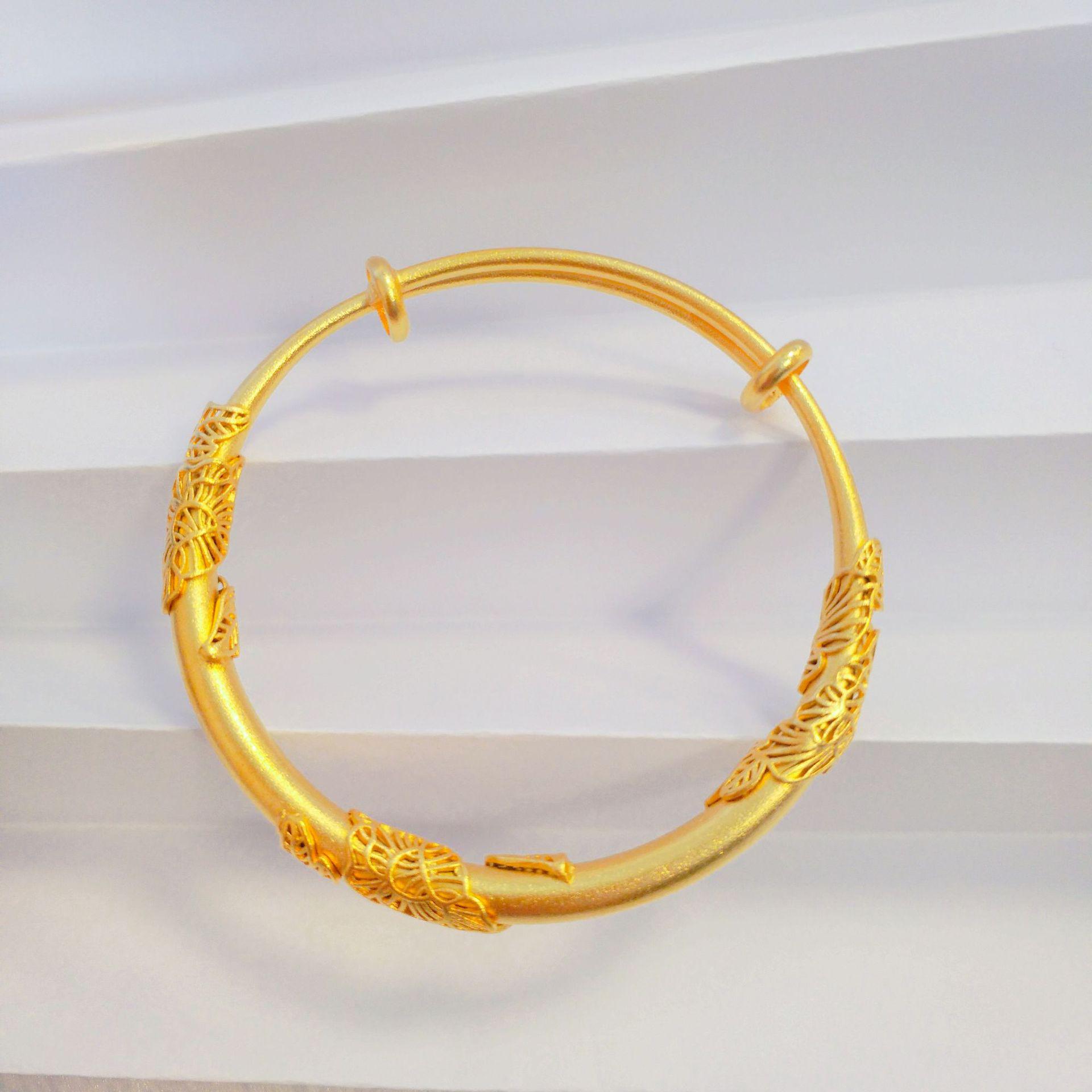 Вьетнамский позолоченный браслет из акации: Регулируемый браслет-шнурок для женщин