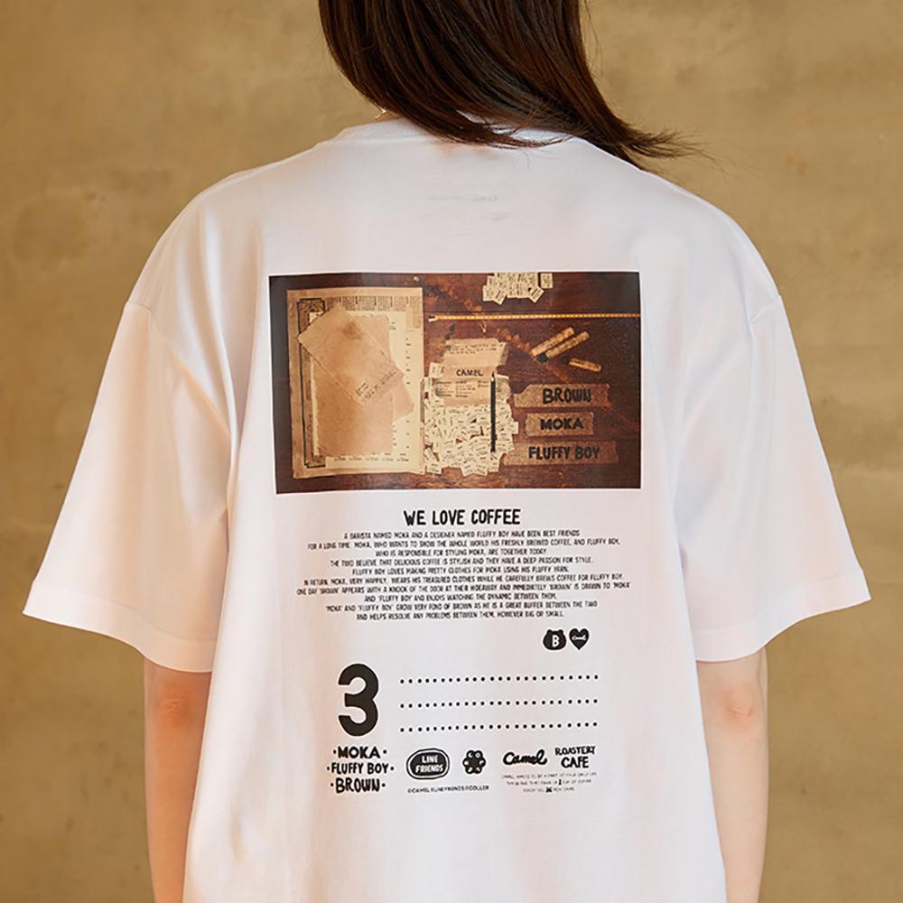 Camel X Line Friends Collage Short-Sleeved T-Shirt L