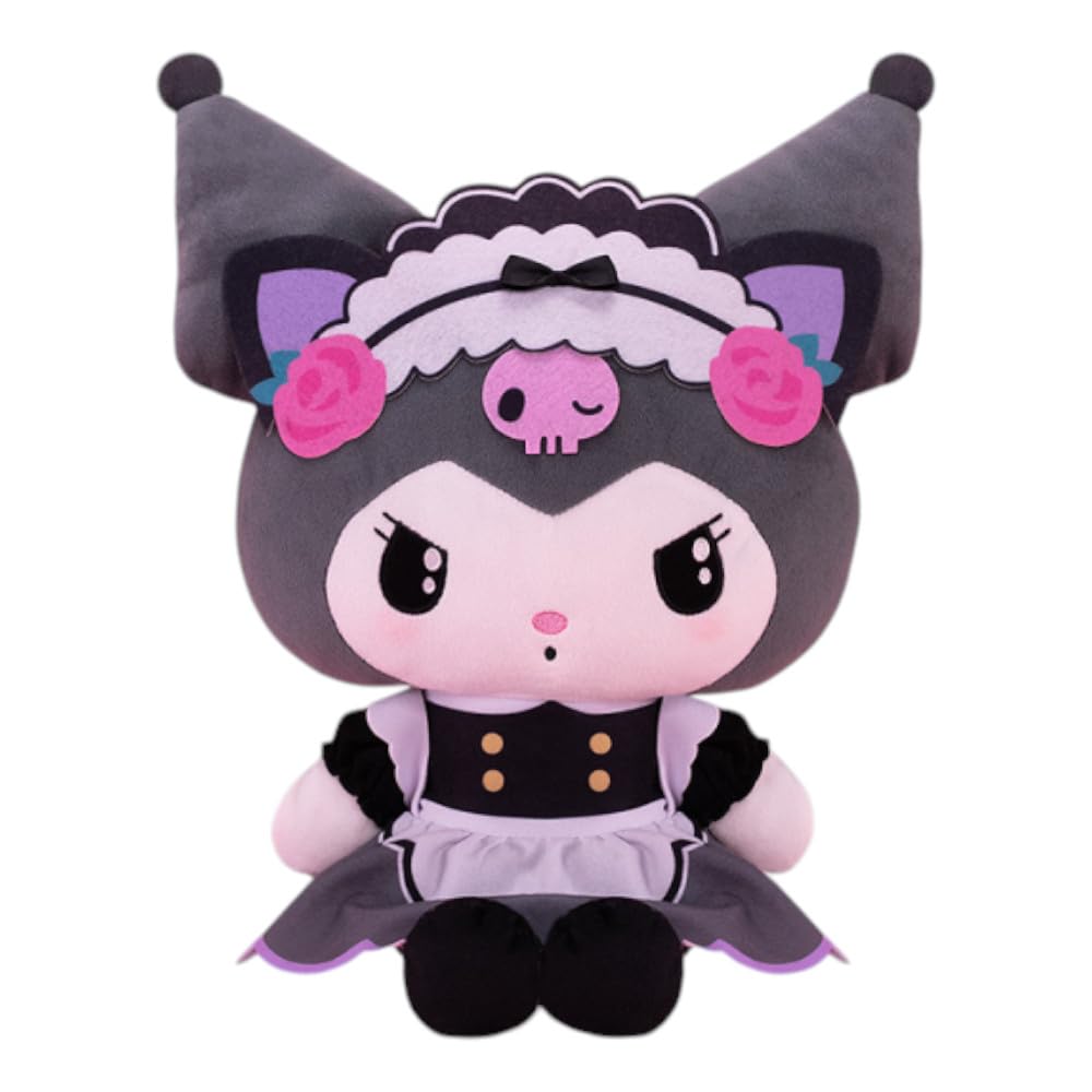 

Большая плюшевая игрушка Kuromi Tsundere Cafe, Официальный талисман Sanrio, Прибл.. 31см