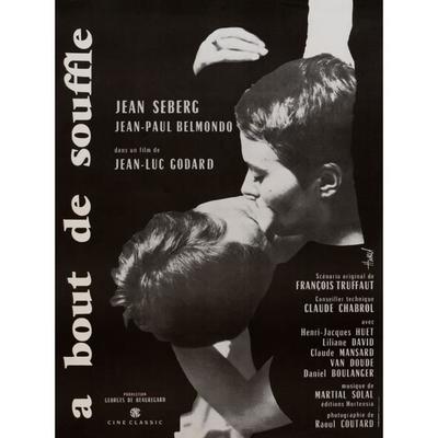 Breathless Original Cinema Poster Small Format 53x40cm Rolled