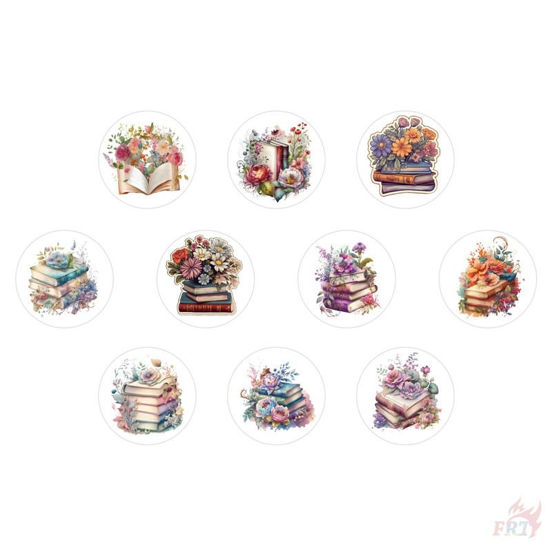 500Pcs/Roll Ins Flowers & Reading Kids Rewards Stickers - DIY Scrapbooks Album Decor Sealing Label Decals