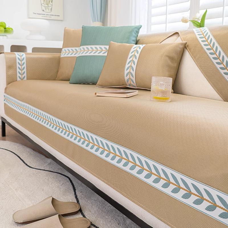 Ice Silk Sofa Cushion Summer Non-Slip Simple Modern Mat Cushion Summer  New All-Inclusive Sofa Cover