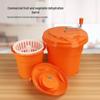Manual Fruit & Vegetable Spinner: Multipurpose Salad Dehydrator & Drain Basket