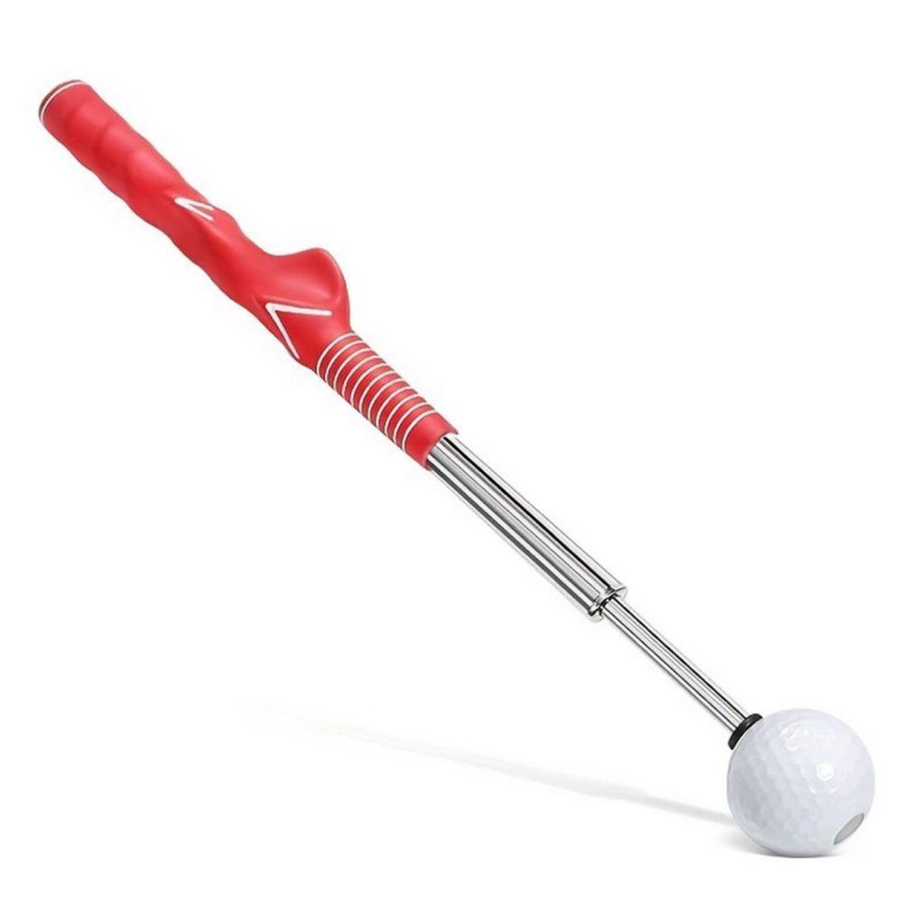 Retractable Golf Swing Training Aid Portable Grip  with Click Feedback for Indoor Practice Golf Accessories