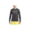 Nike Sportswear Graphic Print Retro Crew Neck Long Sleeve T-Shirt Men Tops Coal-Black FD1340-060