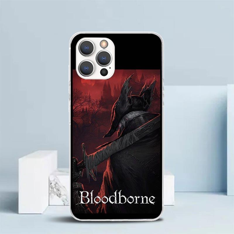 Bloodborne Game Soft Cover for iPhone 16 17 Air 15 14 Pro Max 16E Phone Case 13 Mini 12 11 7 SE 8 Print Pattern Fit Cases 16 17