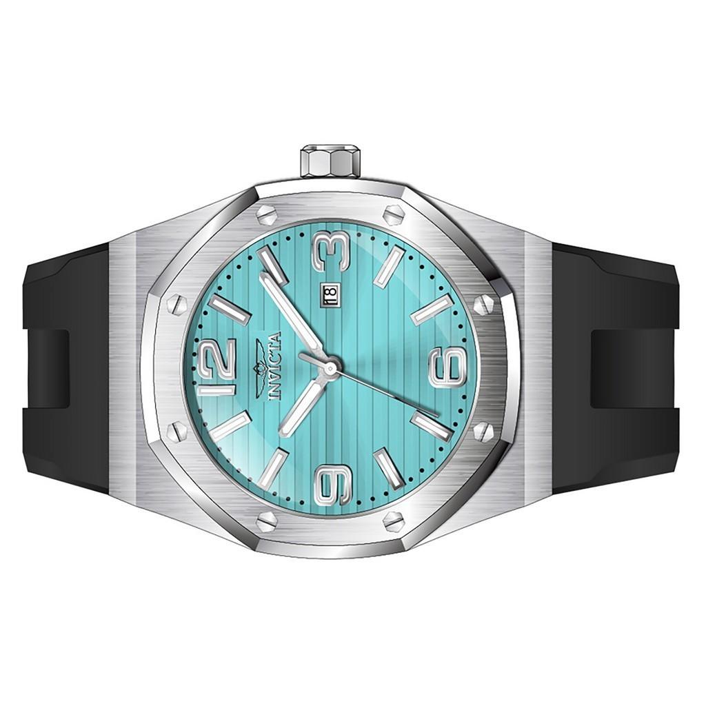 INVICTA Huracan Silicone Strap Turquoise Dial Quartz INV45773 100M Men's Watch