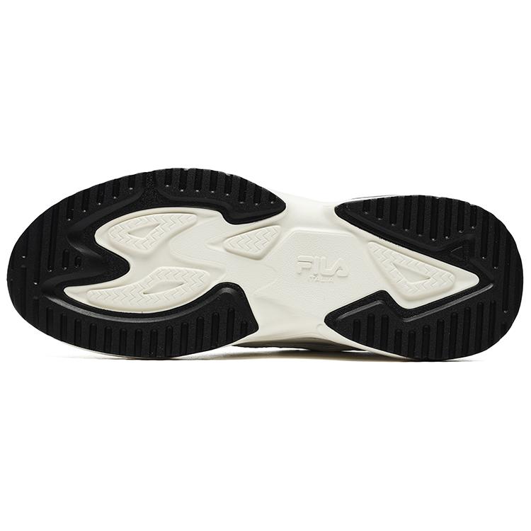 New FILA Rayflide Wear Resistant And Lightweight Low Top Casual Shoes Men's Black White F12M242121FBS