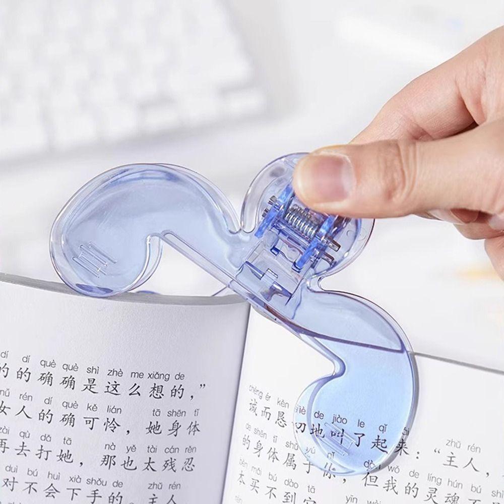 Easy To Read Fixed Book Clips 12° Transparent Book Holder  for Student Learning Tools